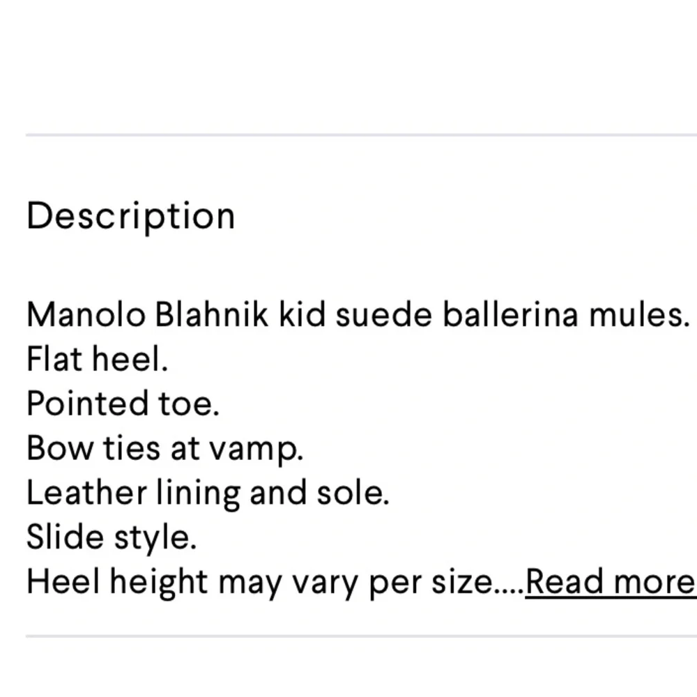 MANOLO BLAHNIK ballerimu mules - black size 39.5 - Picture 10 of 11